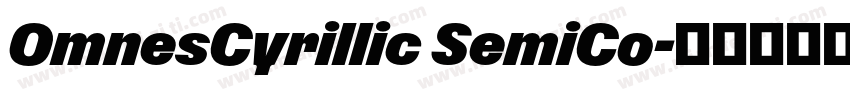 OmnesCyrillic SemiCo字体转换